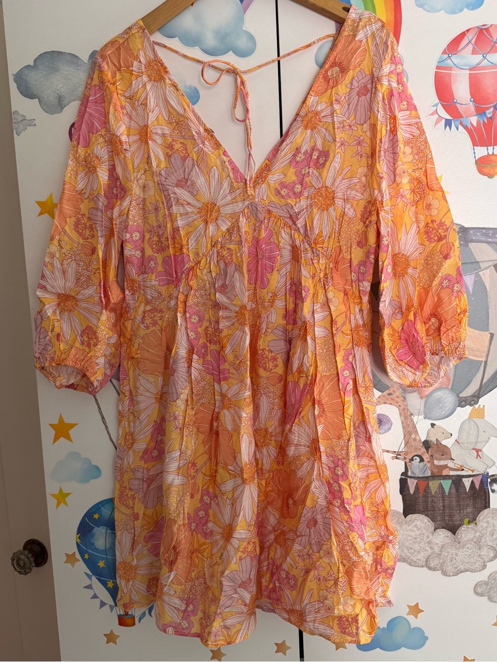 H&M floral mini dress medium NWOT